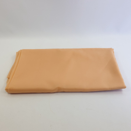 Ткань синтетическая, полупрозрачная, персиковый цвет, 145х300 см, СССР. Картинка 1